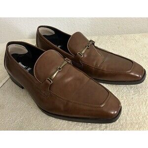 Abound Men's Dress Shoes Size 13M Patent Leather Oxford Slip-on Shoe with Metal